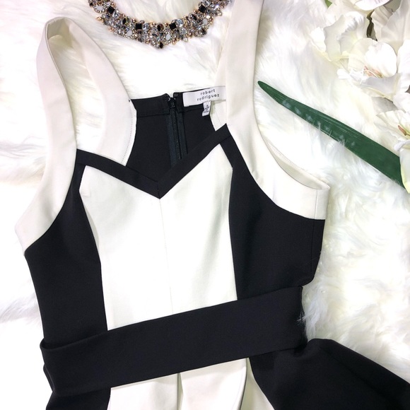 Robert Rodriguez Black White A-Line Dress Designer - Picture 5 of 8